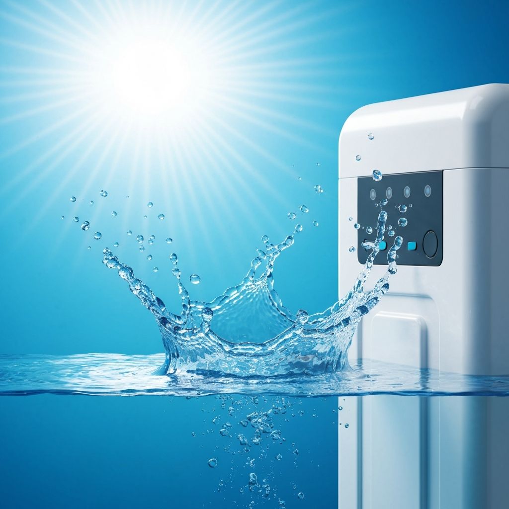 Clean water tank background